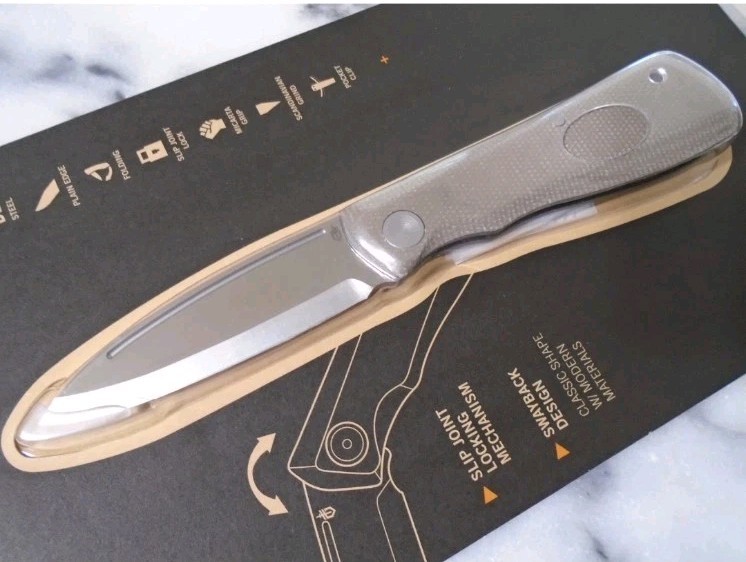 Gerber Mansfield Swayback Pocket Knife D2 Tan Micarta Slipjoint Scandi Grind New