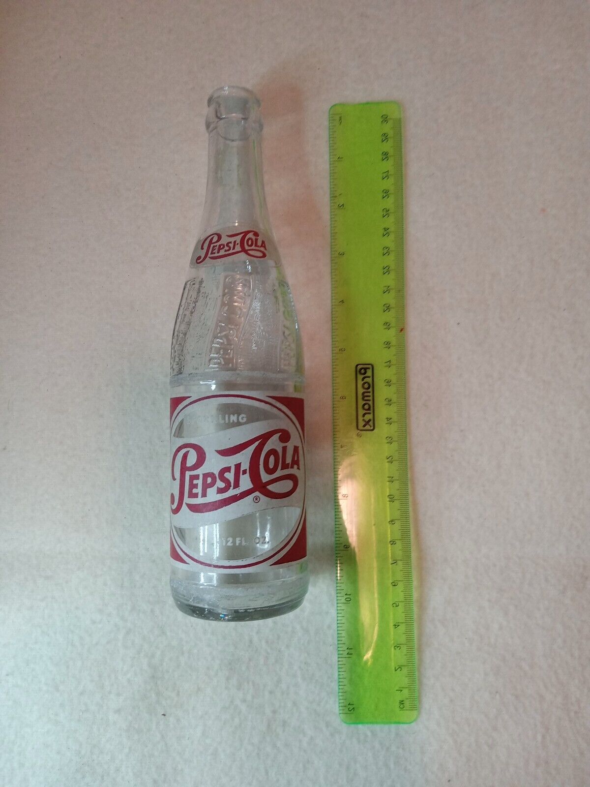 Vintage 1958 PEPSI COLA Soda Pop Bottle NEW YORK, N.Y. Duraglas 15-B-58