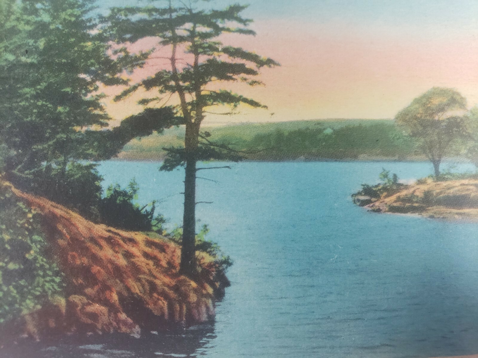 C 1930s Cedar Island Among the Thousand Islands Lakes Sunset Canada Postcard C 1930s Cedar Island Among the Thousand Islands Lakes Sunset Canada Postcard