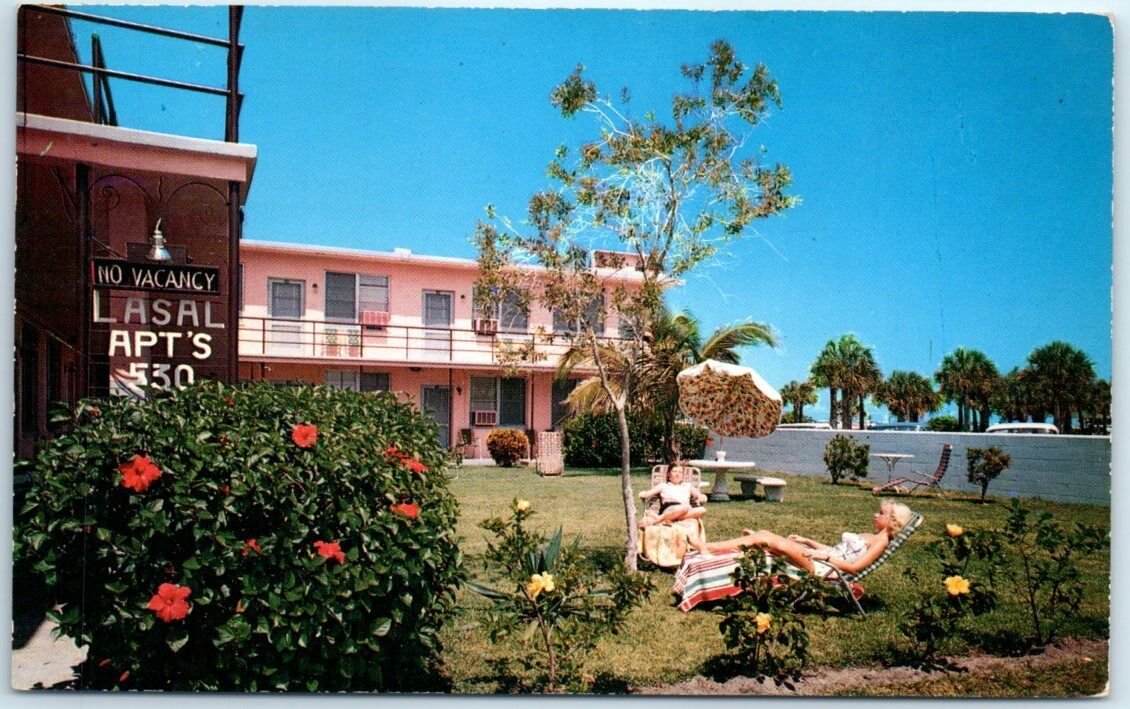 Postcard - Lasal Apartments - Clearwater Beach, Florida