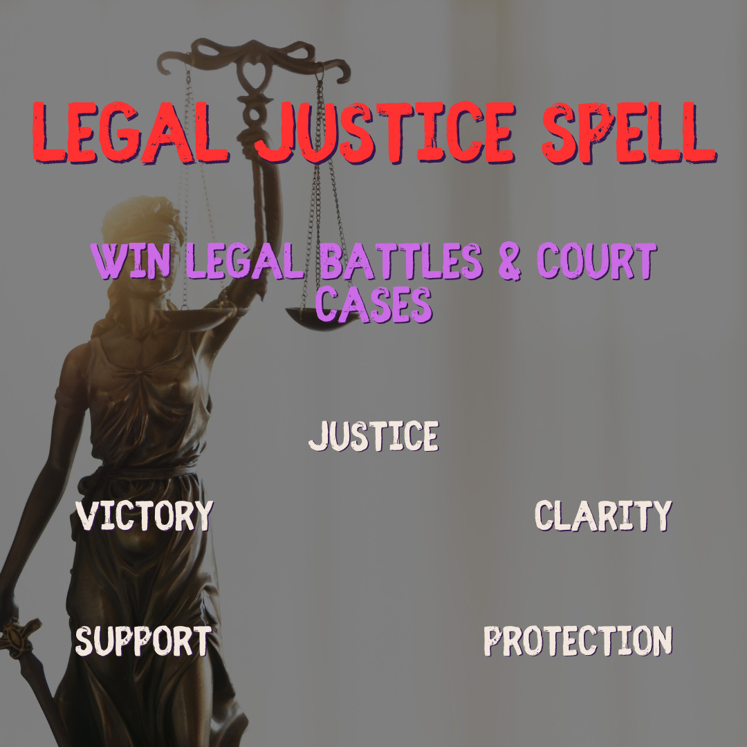 Legal Justice Spell - Win Legal Battles with Powerful Wicca Magic & Spells