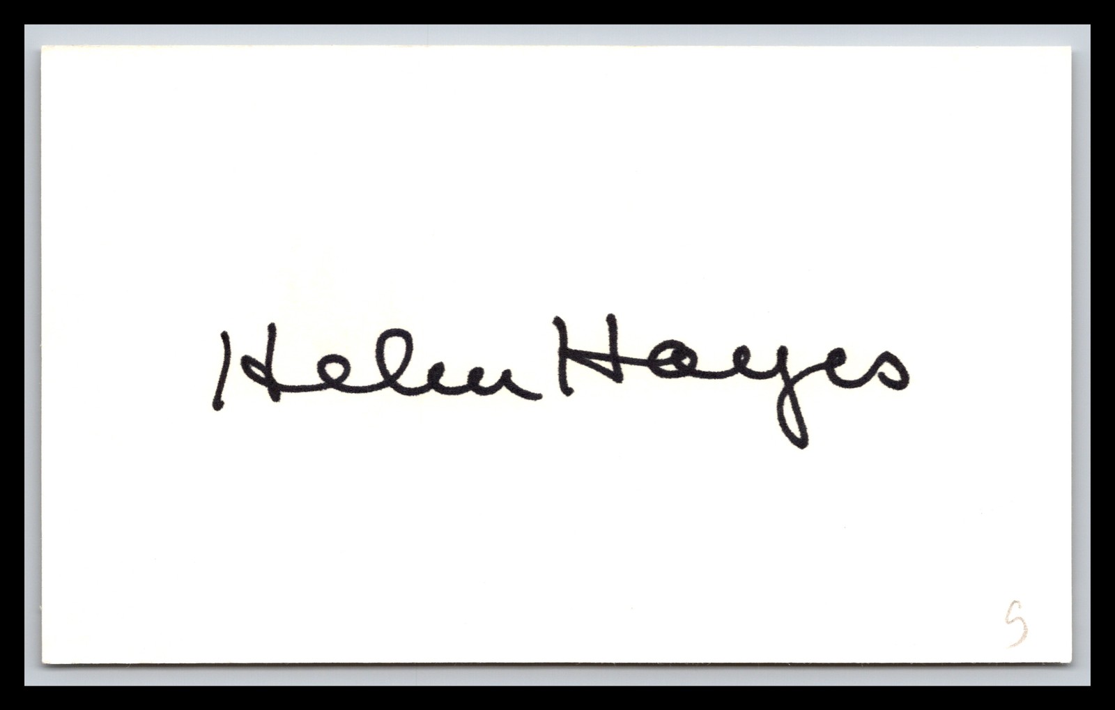 Helen Hayes - Actress - 3x5 Card - Signed / Autograph (s) Helen Hayes - Actress - 3x5 Card - Signed / Autograph (s)