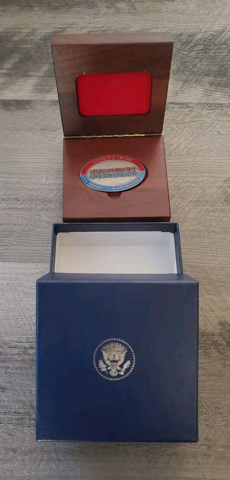 State Visit of President  Donald Trump Singaphor Summit 2018. NEW Challeng Coin