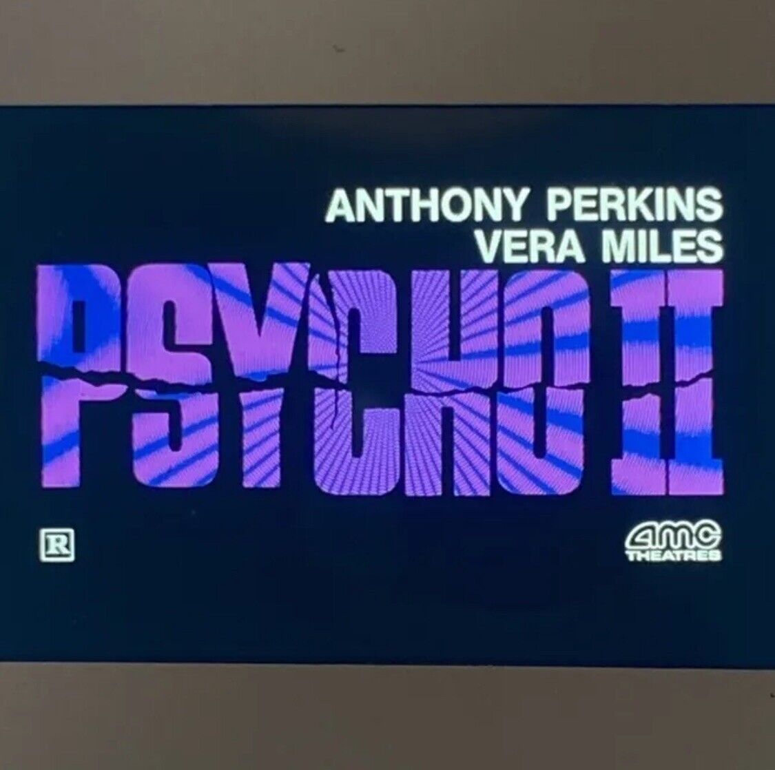 1983 Psycho II 35mm ORIGINAL AMC Vintage Horror Movie Slide RARE