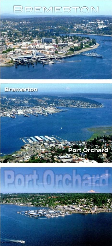 3~4X6 Postcards WA, Washington BREMERTON & PORT ORCHARD Kitsap Peninsula Cities 3~4X6 Postcards WA, Washington BREMERTON & PORT ORCHARD Kitsap Peninsula Cities