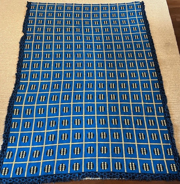 Vintage RETRO 1960/70s Tetem Car Blanket Dutch Blue Single Bed FULL 83 Vintage RETRO 1960/70s Tetem Car Blanket Dutch Blue Single Bed FULL 83
