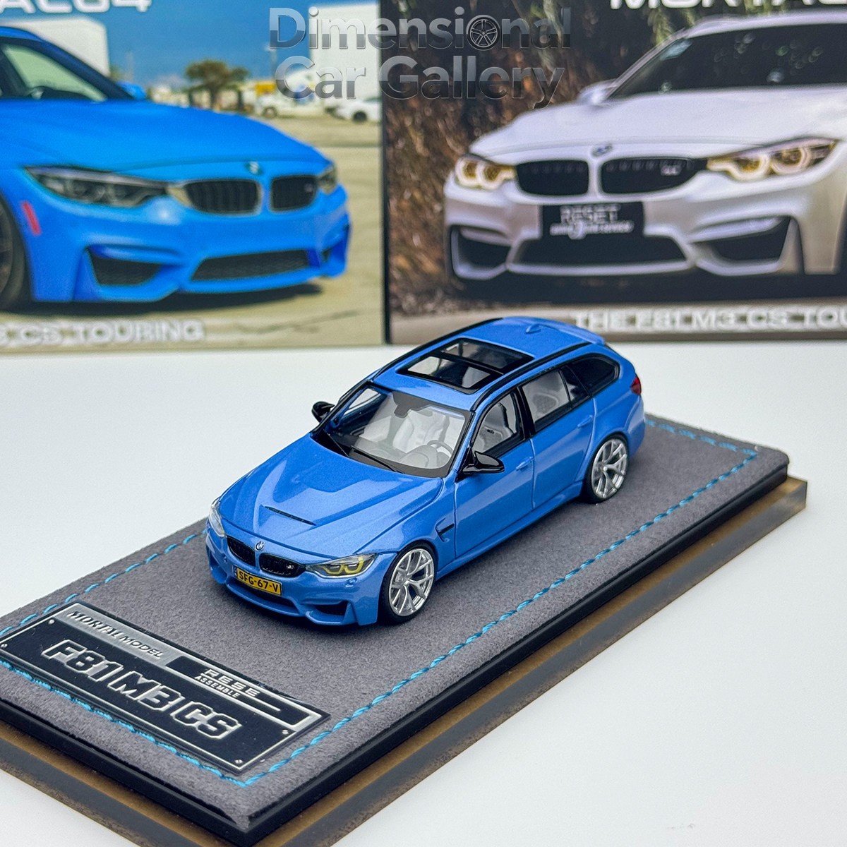 MORTAL 1:64 BMW F81 M3 CS Touring Touring Alloy Car Model