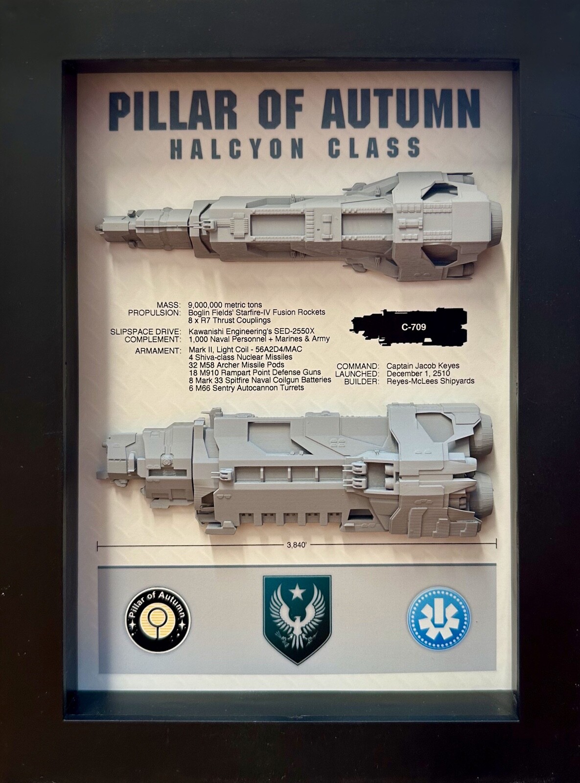 Halo Pillar of Autumn Display Shadow Box, 6\