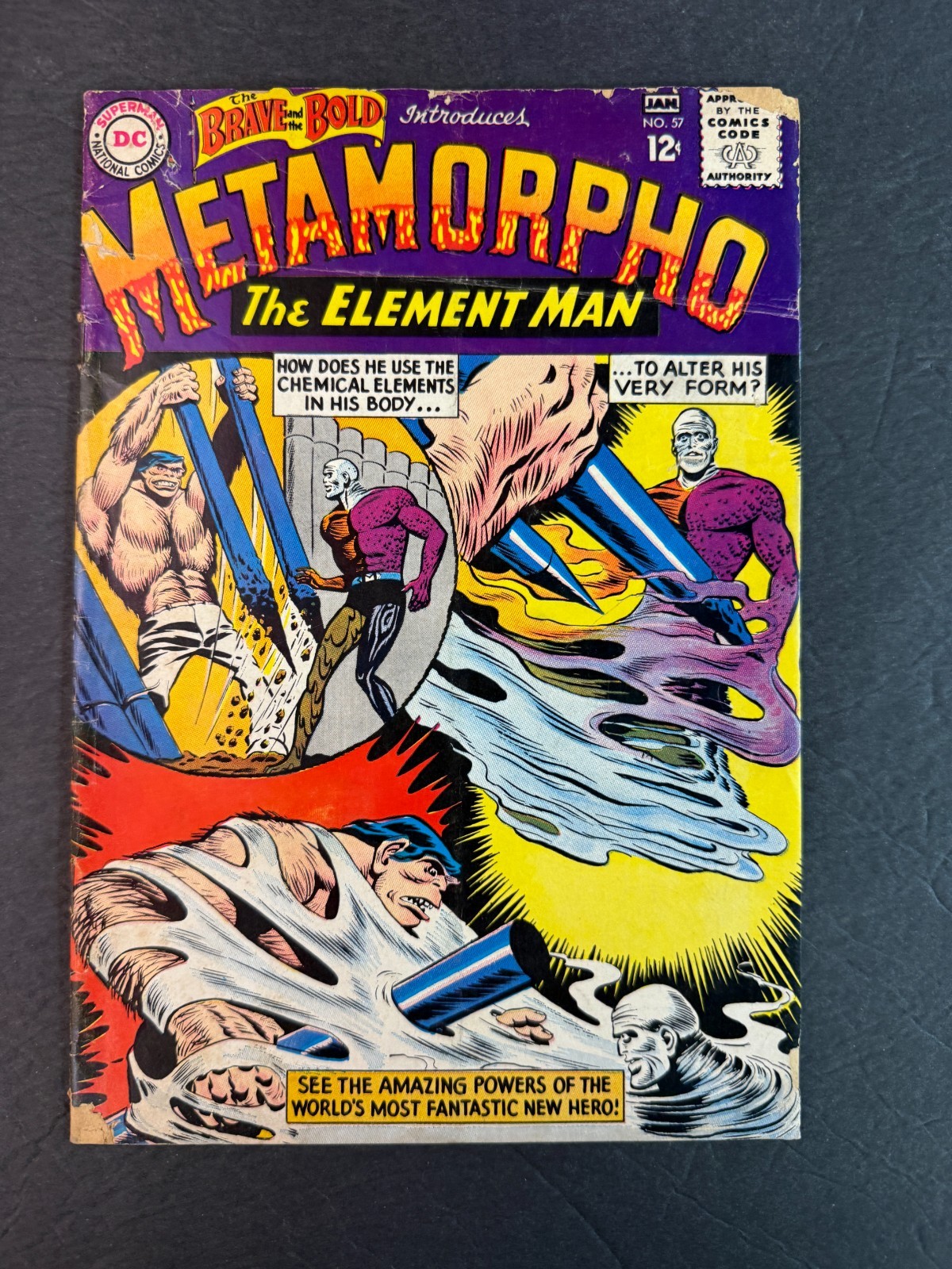 Brave and the Bold #57 1st app Metamorpho DC Comics 1964 GD Brave and the Bold #57 1st app Metamorpho DC Comics 1964 GD
