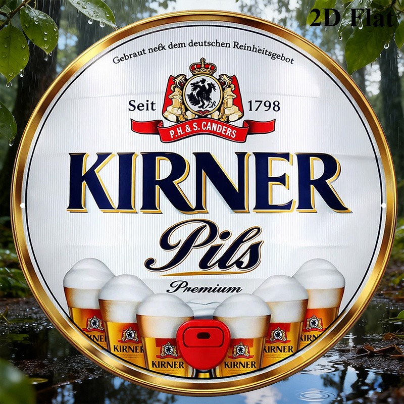 Vintage Featuring Kirner Pils Premium Beer Tin Metal Signs Home Décor 8x8