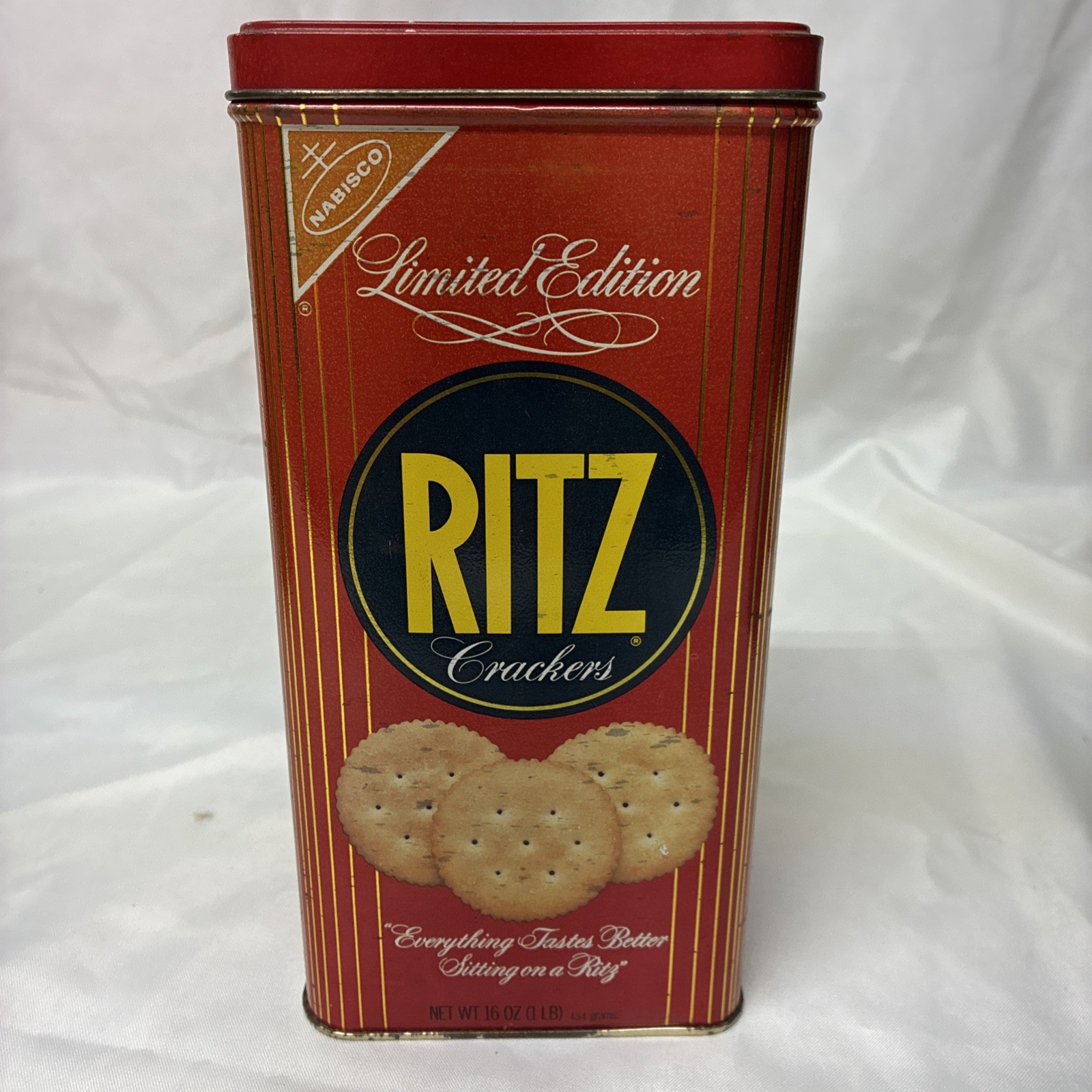 Vtg 1986 Ritz Crackers Limited Edition Collectors Tin 8.75 x 4.25\
