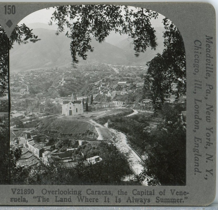 VENEZUELA, Overlooking Caracas, The Capital--#150 Keystone 600/1200 Set