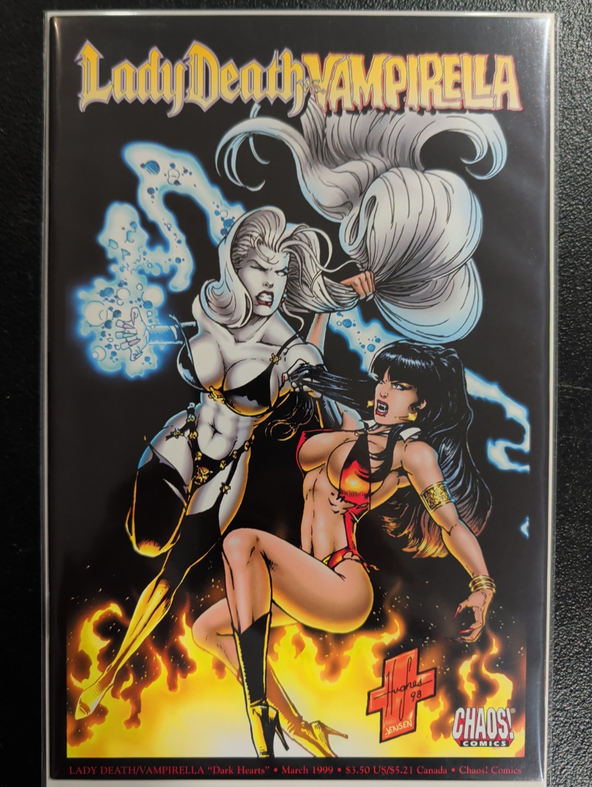 Lady Death/Vampirella: Dark Hearts #1 (1999; Chaos/Harris)