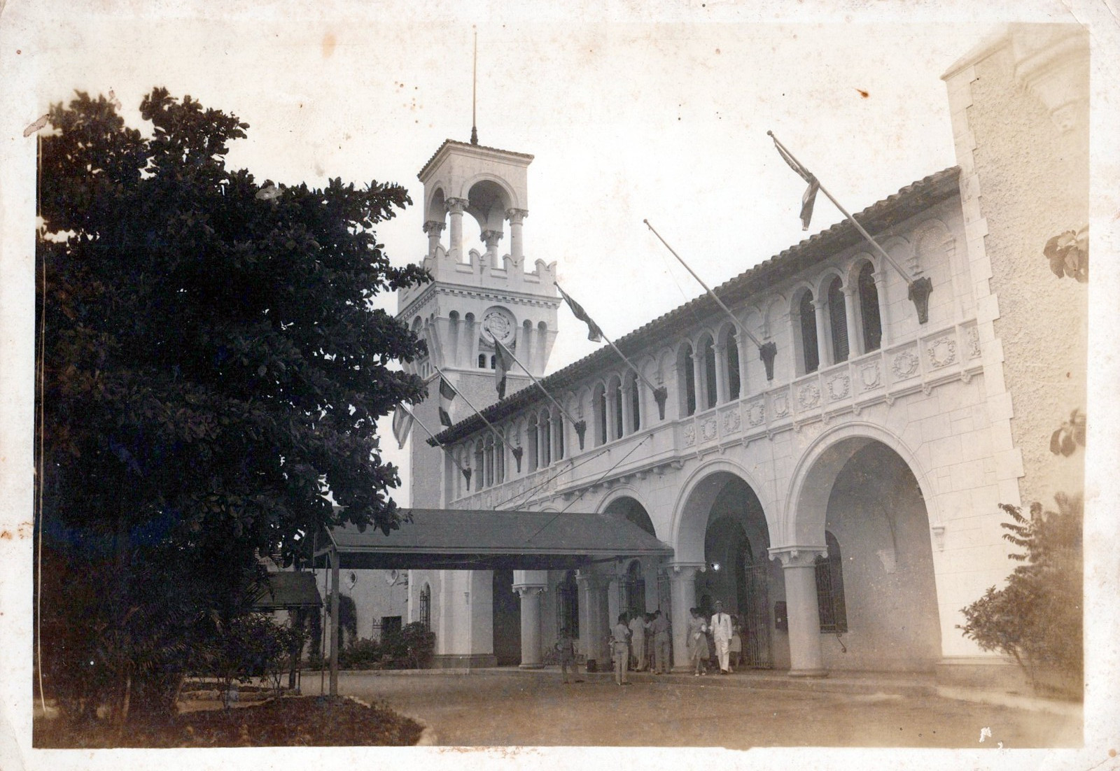 UNSEEN CUBA HIGH SOCIETY HAVANA YACHT CLUB BUILDING 1950s CUBAN PHOTO MA29
