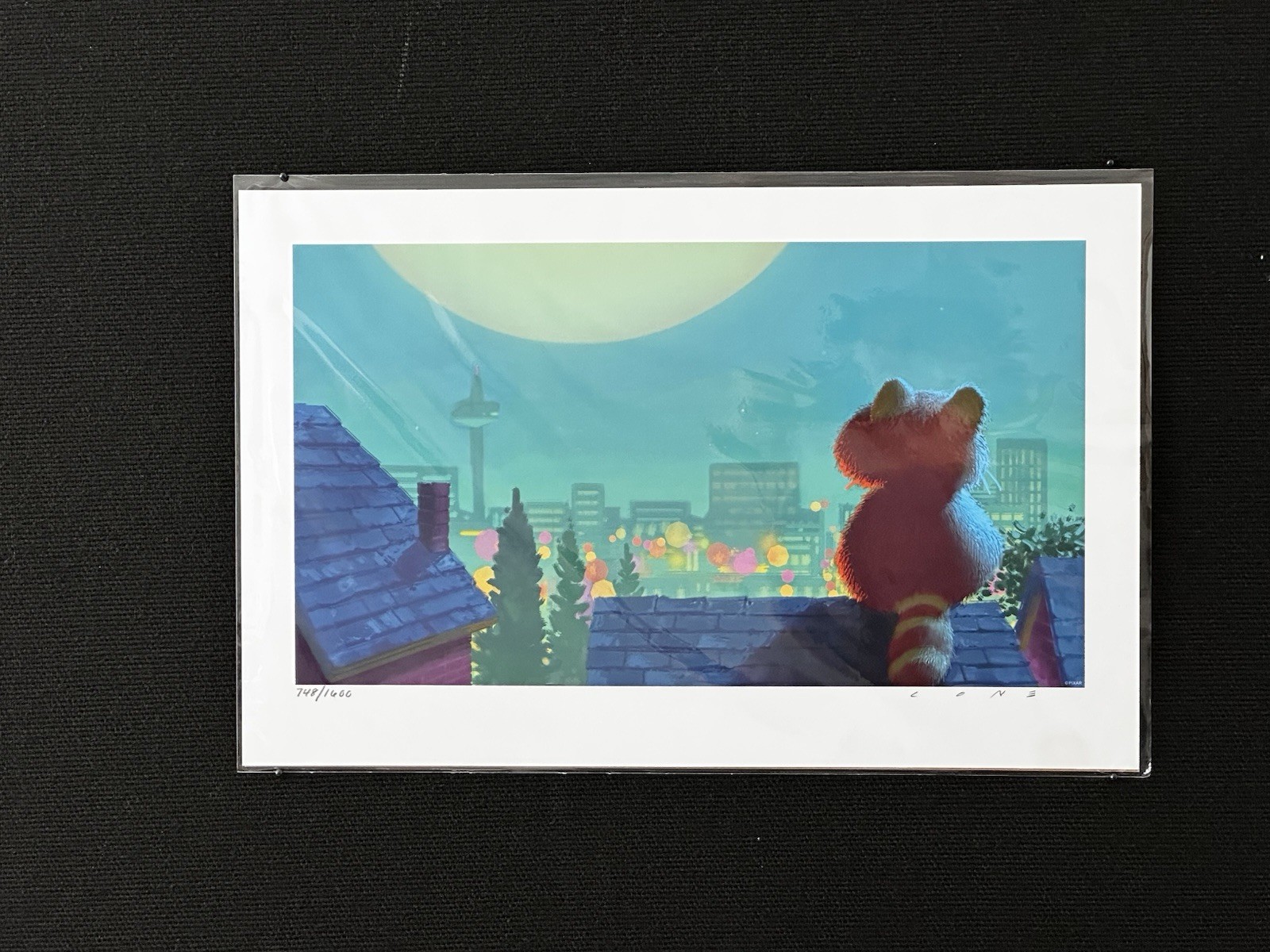 RARE Disney Pixar Turning Red Limited Edition Signed Artwork Numbered 748/1600