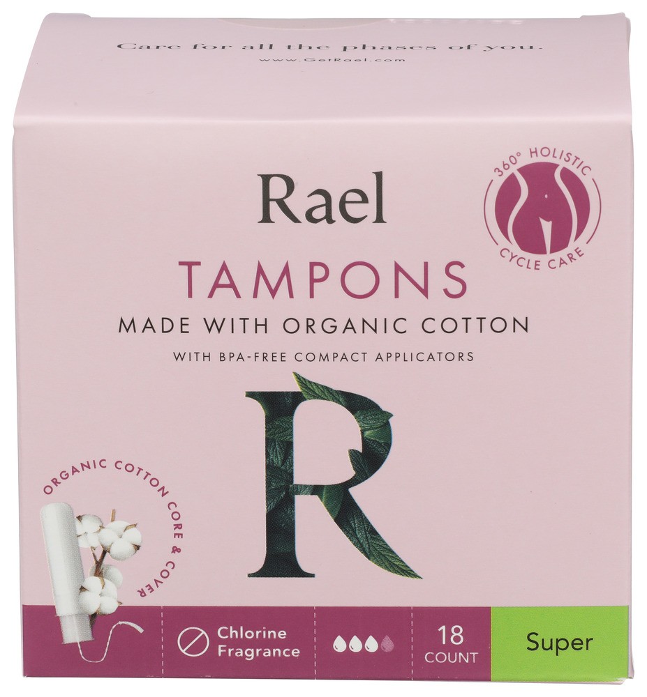 Rael Tampon Super Cotton Org 18 Ea