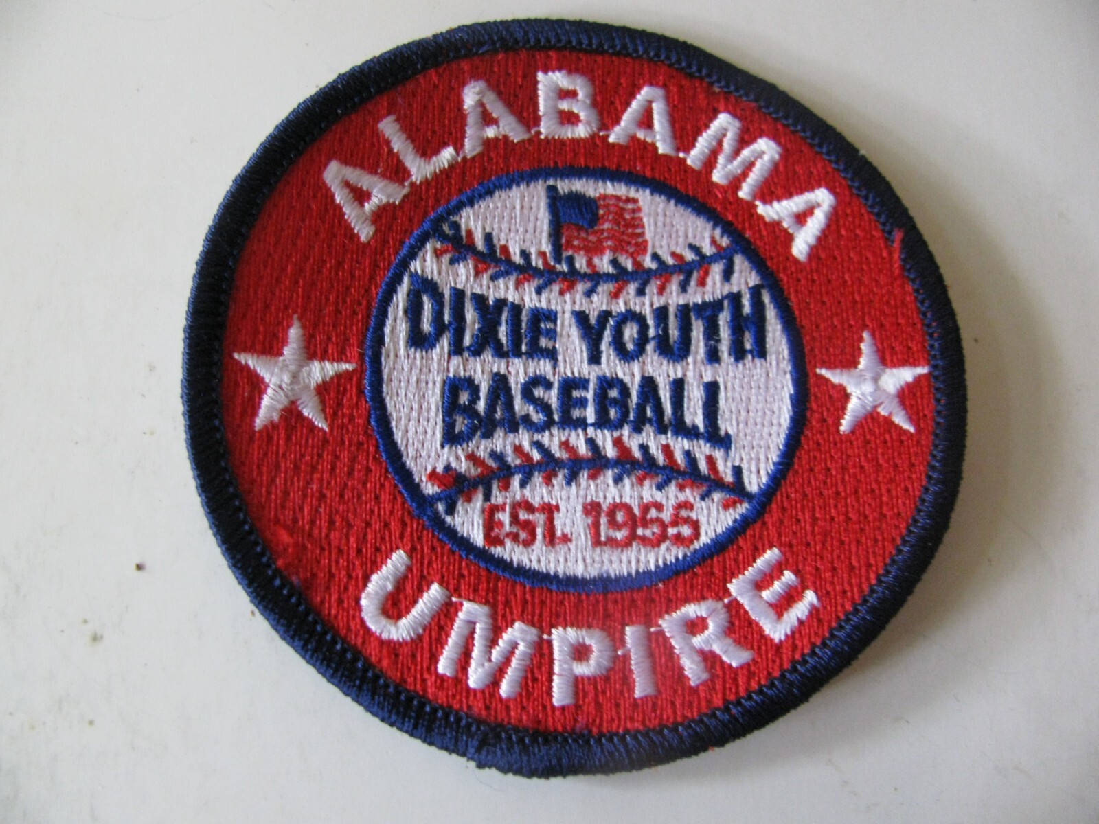Alabama Umpire   Dixie Youth Baseball  Patch Sew On 3” NOS New Stk 