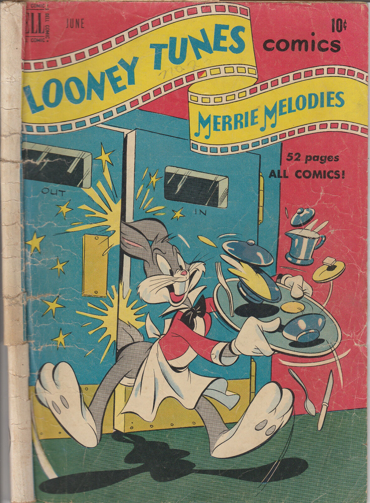 1950 Looney Tunes #104 Dell Comics Merrie Melodies Bugs Bunny Porky Pig VINTAGE