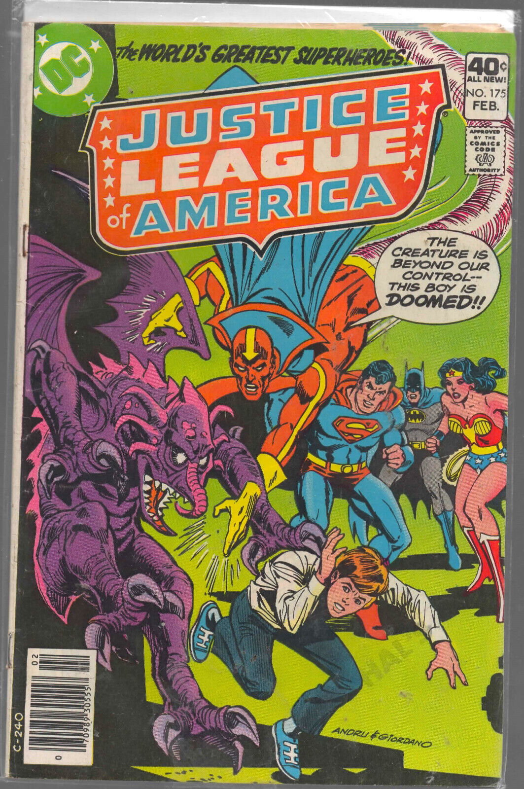 Justice League of america Lot of 3, 155, and #175 , 232