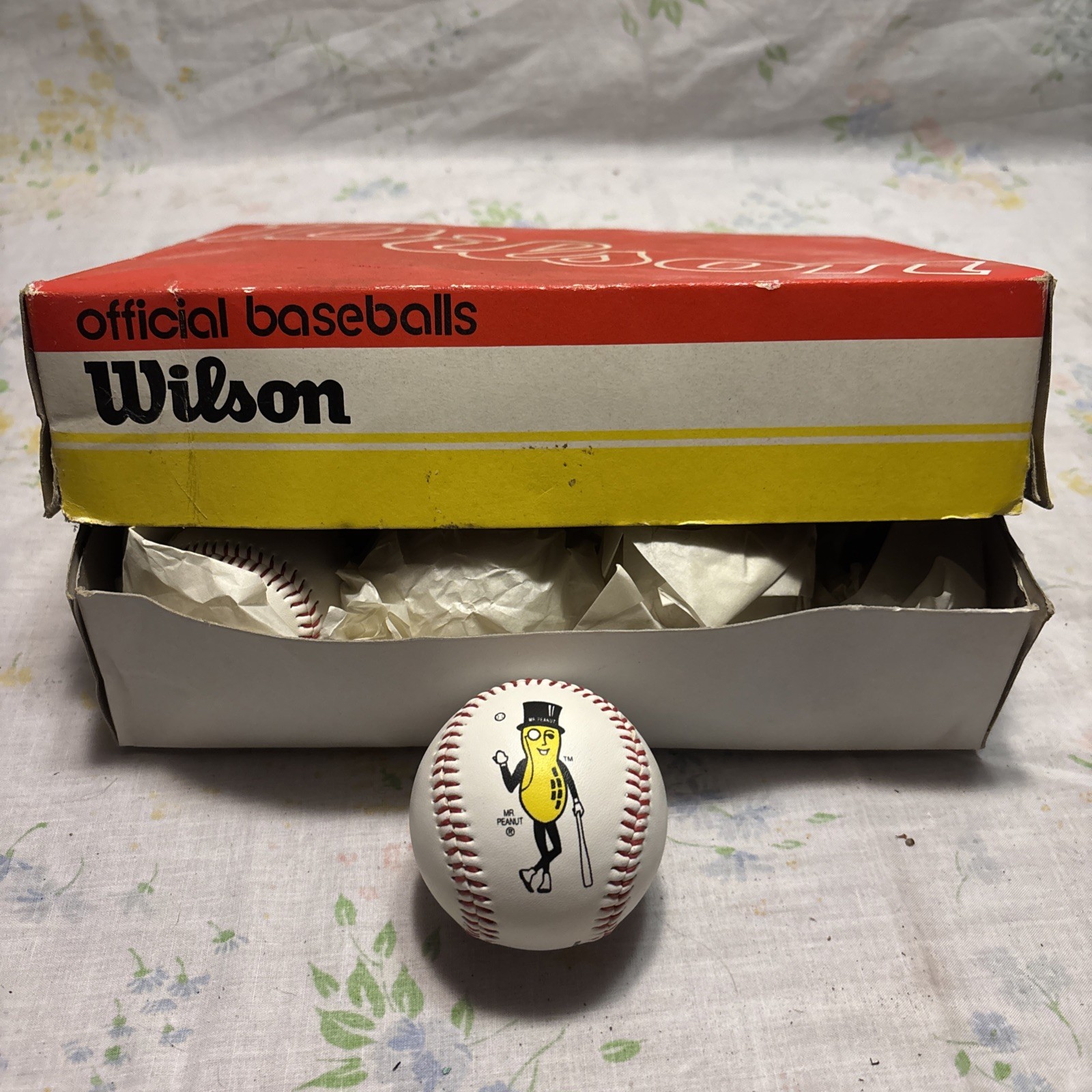 Vintage Planters Mr. Peanut Promotional Baseball Wilson Lot Of 7 RARE 🔥🔥🔥 Vintage Planters Mr. Peanut Promotional Baseball Wilson Lot Of 7 RARE 🔥🔥🔥