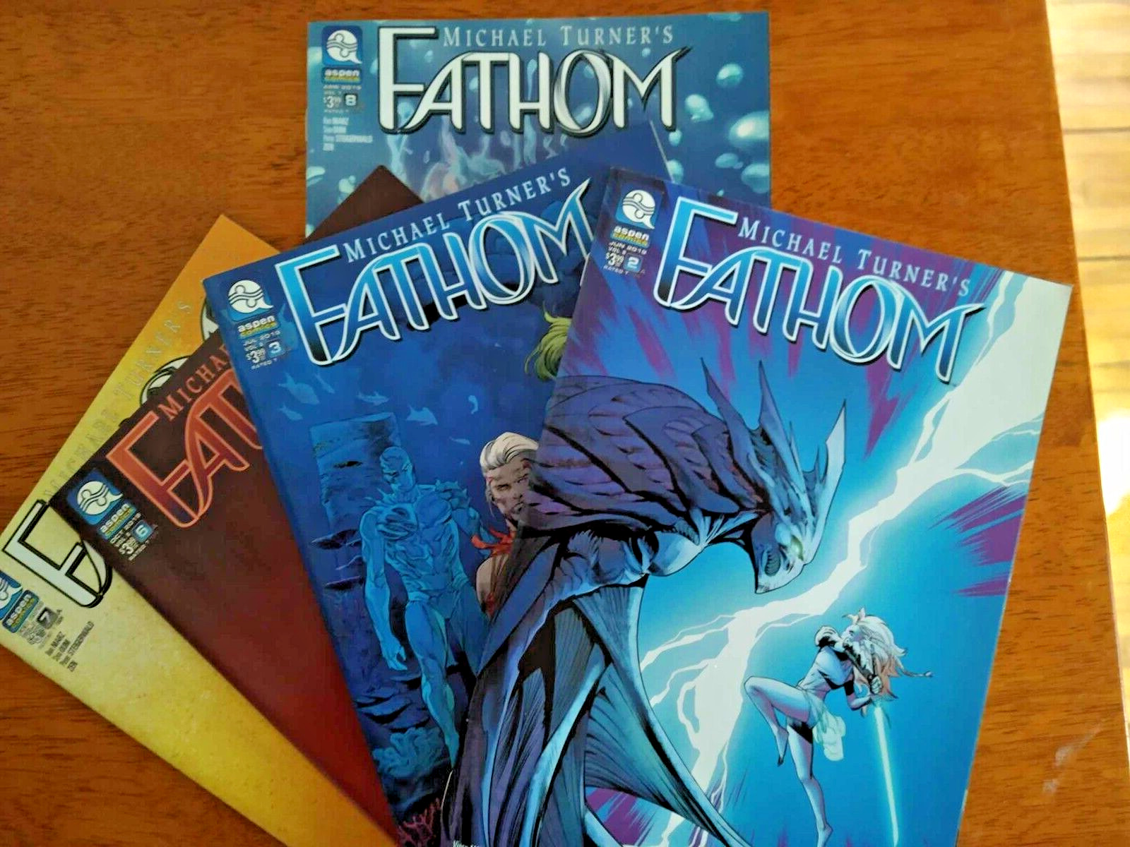 Michael Turners Fathom Lot of 5 #2-3-6-7-8 Aspen Comics
