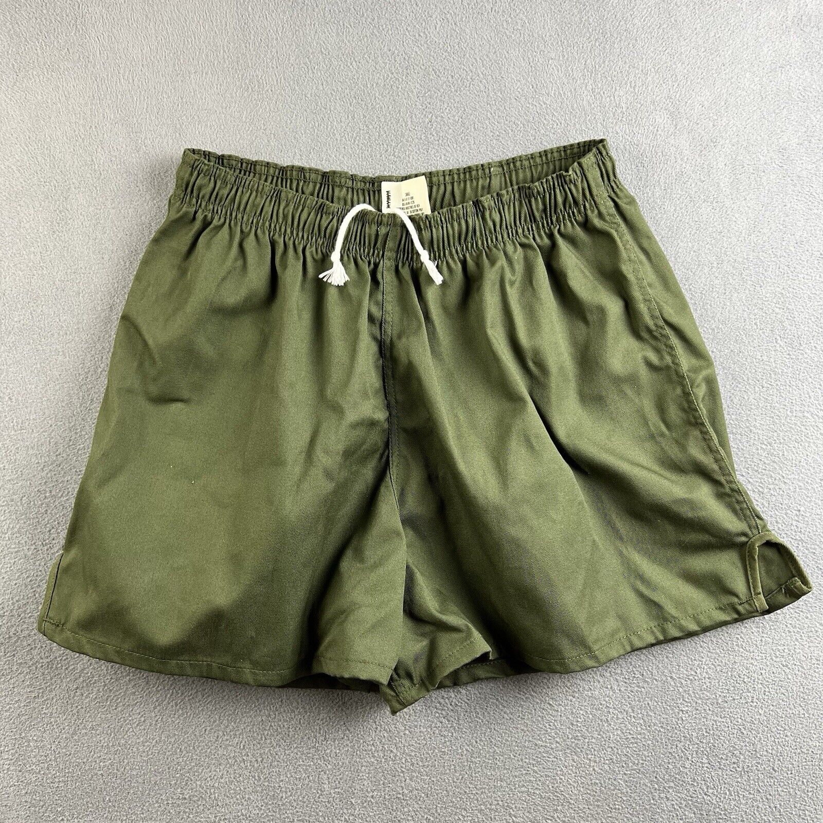 Vintage Army Shorts Mens Small Green Twill Training Duty Uniform PT 3.5” Inseam