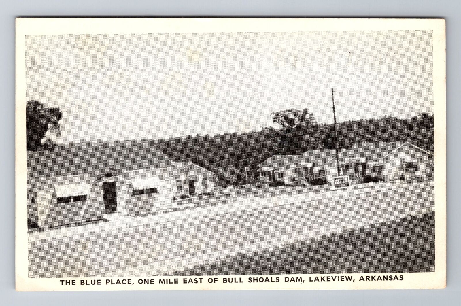 Lakeview AR-Arkansas, the Blue Place, Advertising, Antique Vintage Postcard
