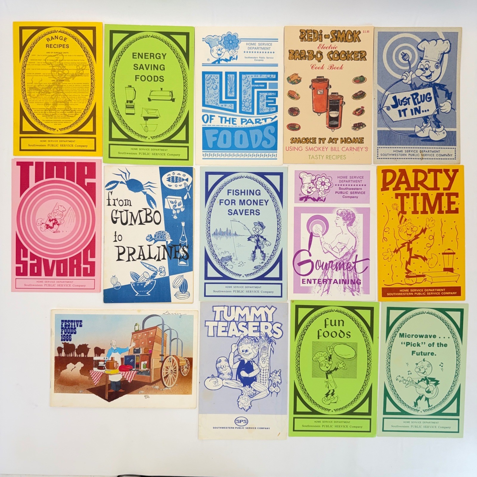Vintage Southwestern Public Service Co Recipe Booklets Utility Advertising Lot