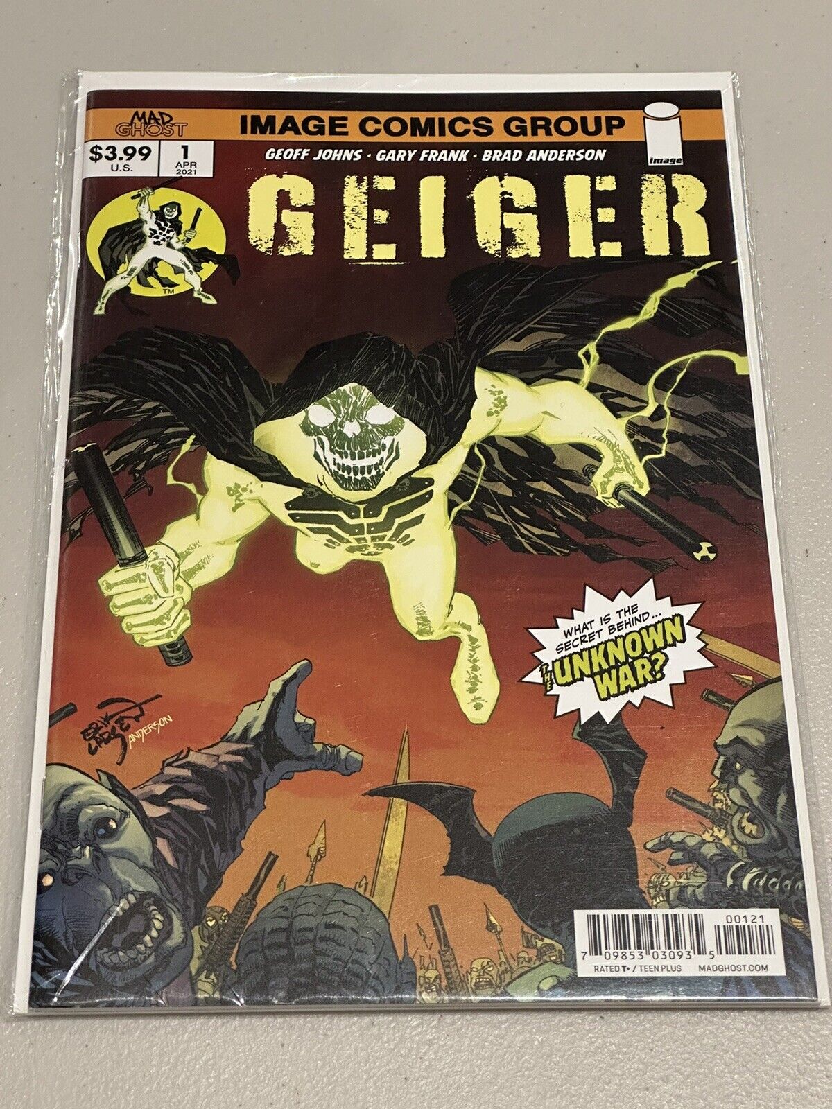 Geiger #1 Cover B Erik Larsen Variant 1st Print 2021 Image Comics
