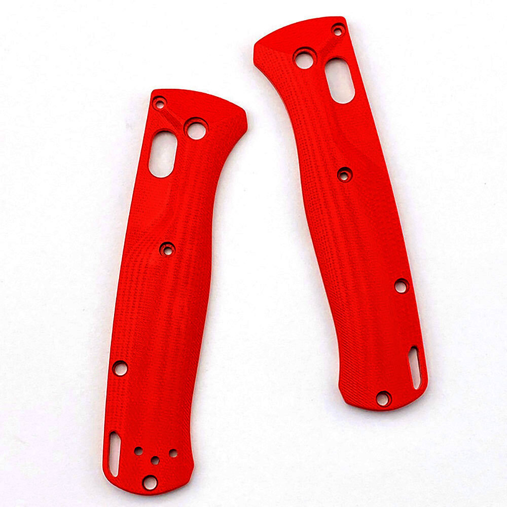 1Pair G10 Red Handle Scale Patches Non-slip Fit For Benchmade Bugout 535 Knife 1Pair G10 Red Handle Scale Patches Non-slip Fit For Benchmade Bugout 535 Knife