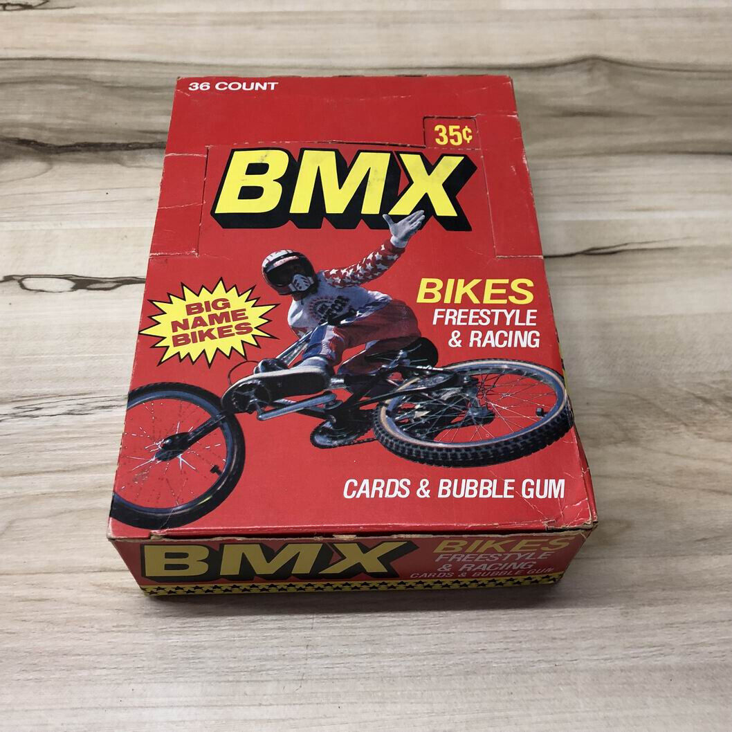 1985 Donruss BMX Trading Cards Empty Display Box
