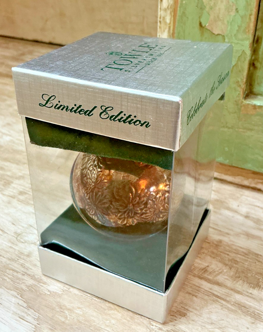 Towle 2002 Silver Plated Sleigh Bell Ornament • 3rd Edition w/ Box