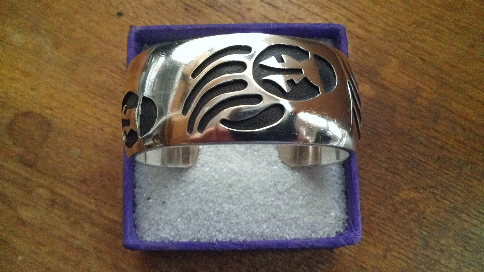 Navajo Sterling Silver Bear Paw Cuff Bracelet by Atkinson Trading Co ~ 62 Gram