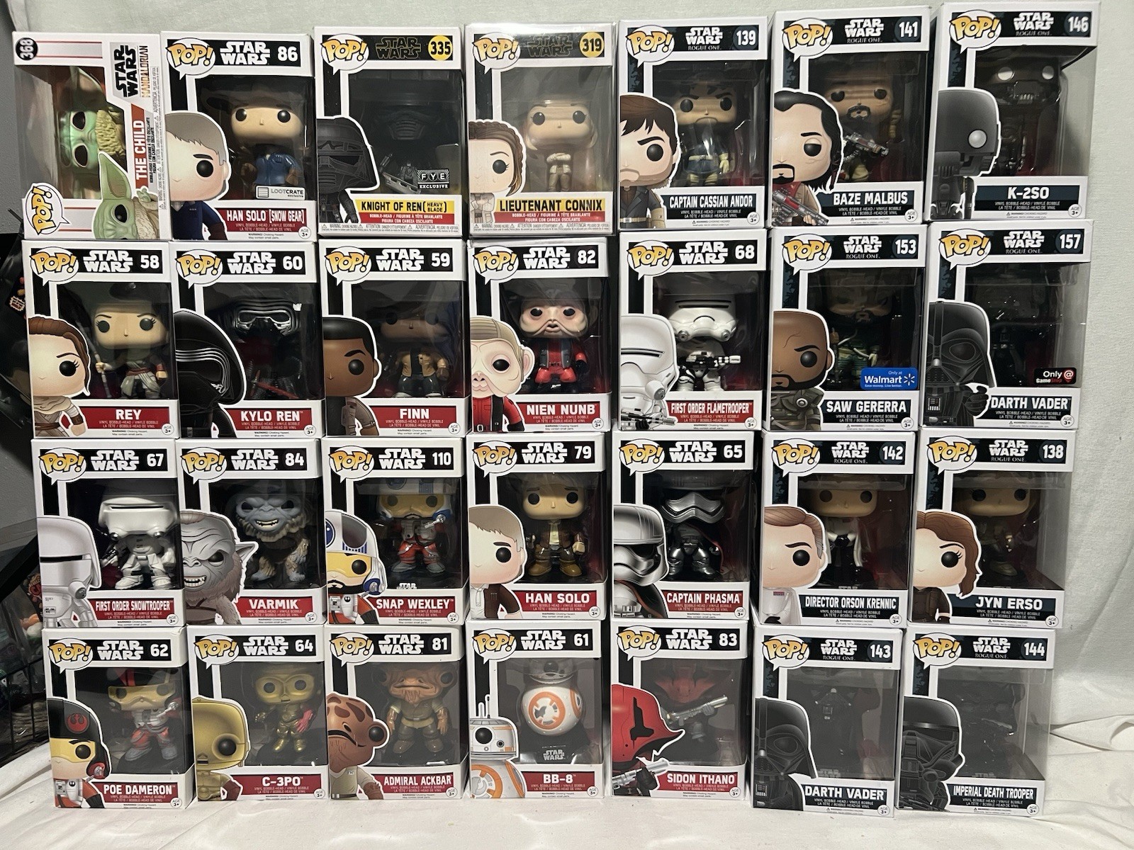 *28 Pc Lot* Star Wars: The Force Awakens & Rogue One 28 Piece Funko Pop Bundle