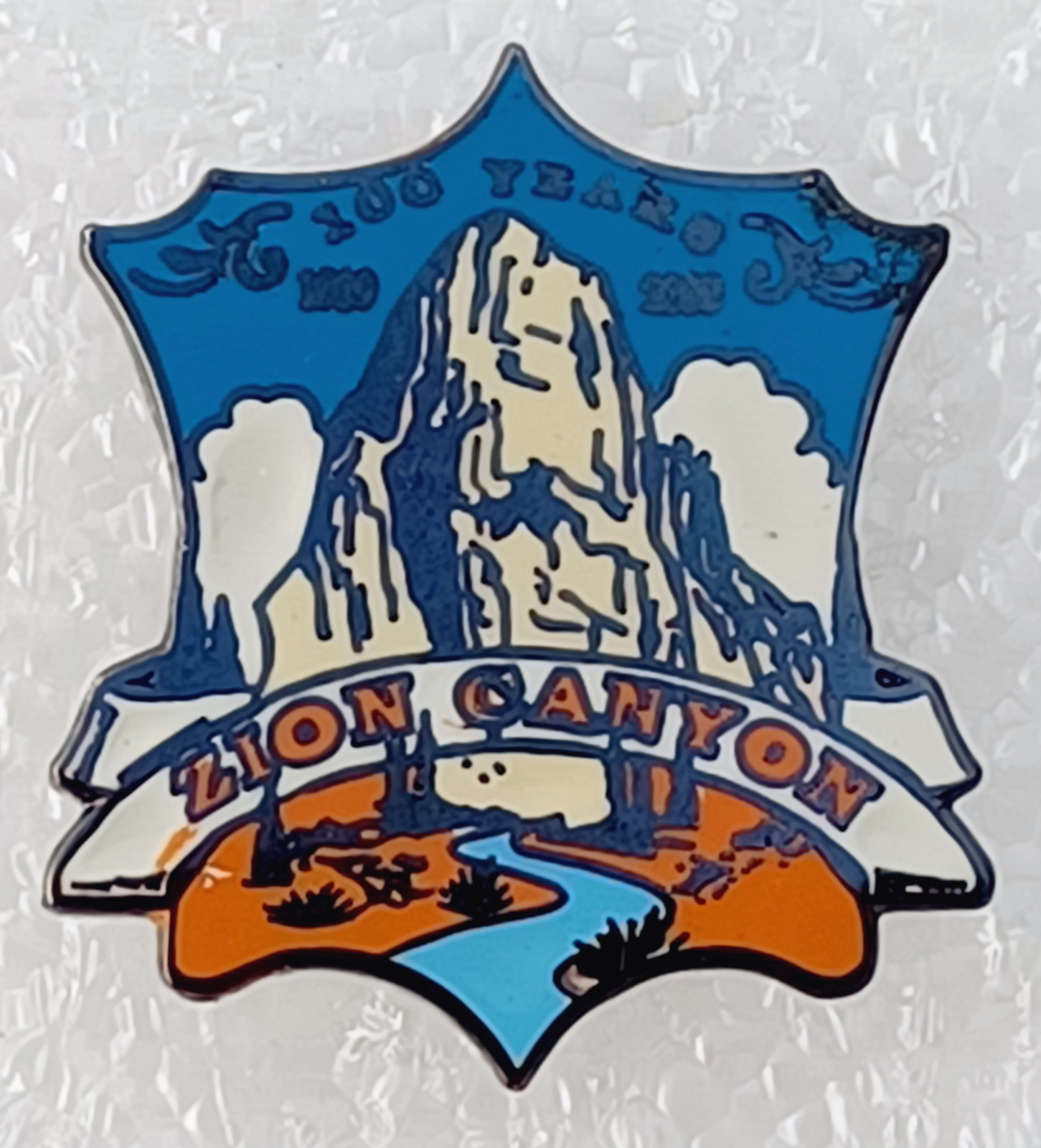 Zion Canyon Utah 100 Years Commemorative Lapel Pin