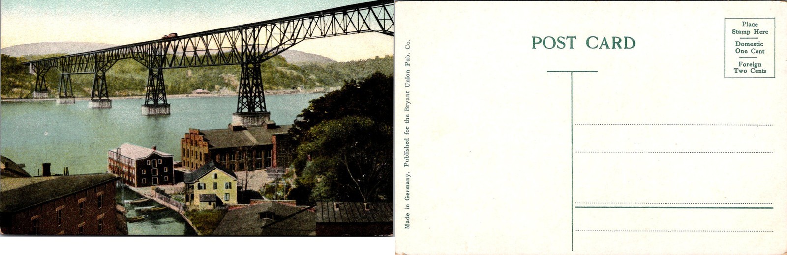 Poughkeepsie Bridge, Poughkeepsie, NY Postcards unused 52379 Poughkeepsie Bridge, Poughkeepsie, NY Postcards unused 52379