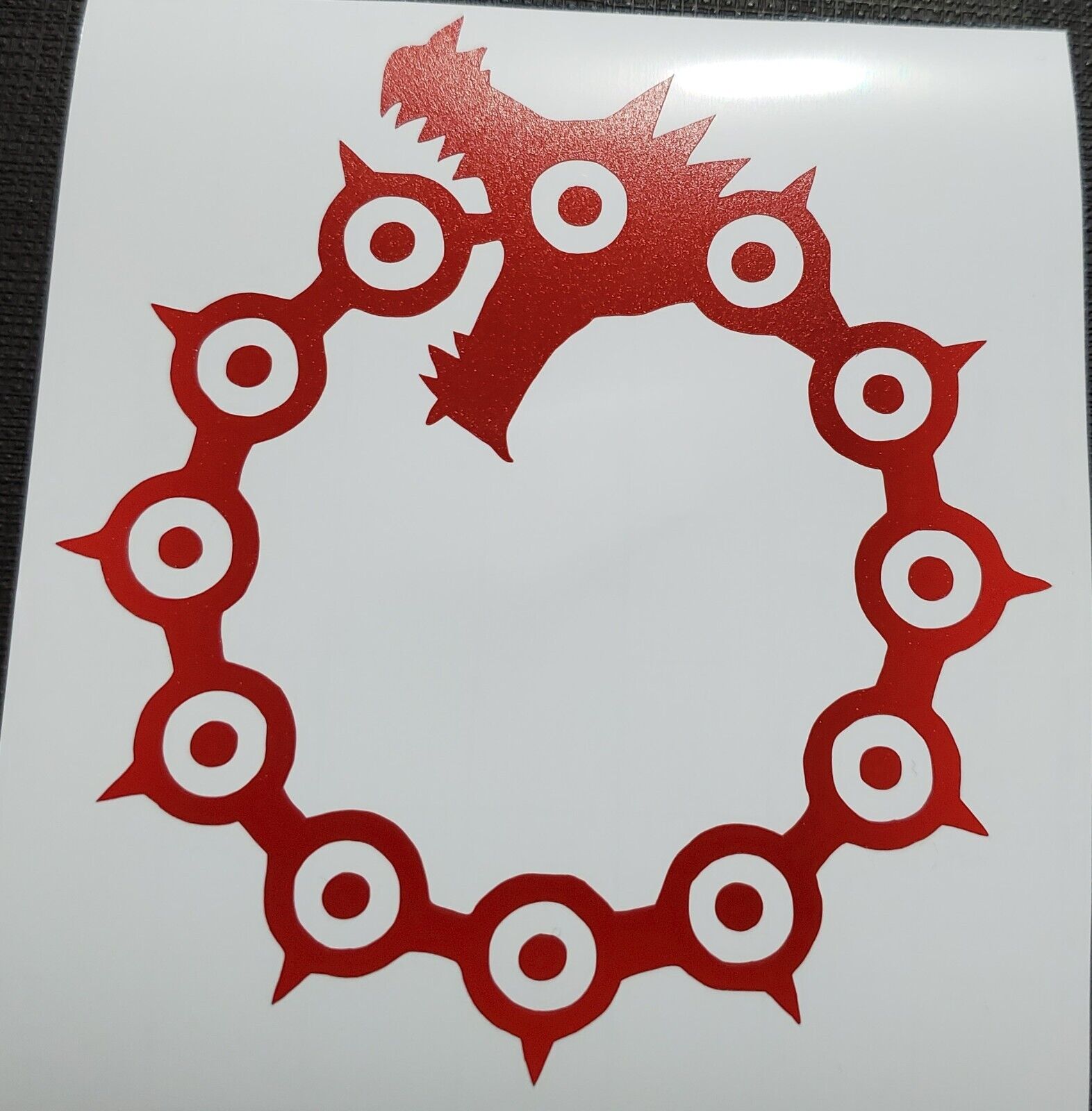 Seven Deadly Sins Dragon Sin of Wrath Symbol Sticker Vinyl Decal Waterproof