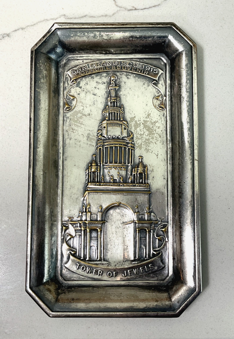 Panama Pacific International Exposition PPIE Tower of Jewels Tray 1915
