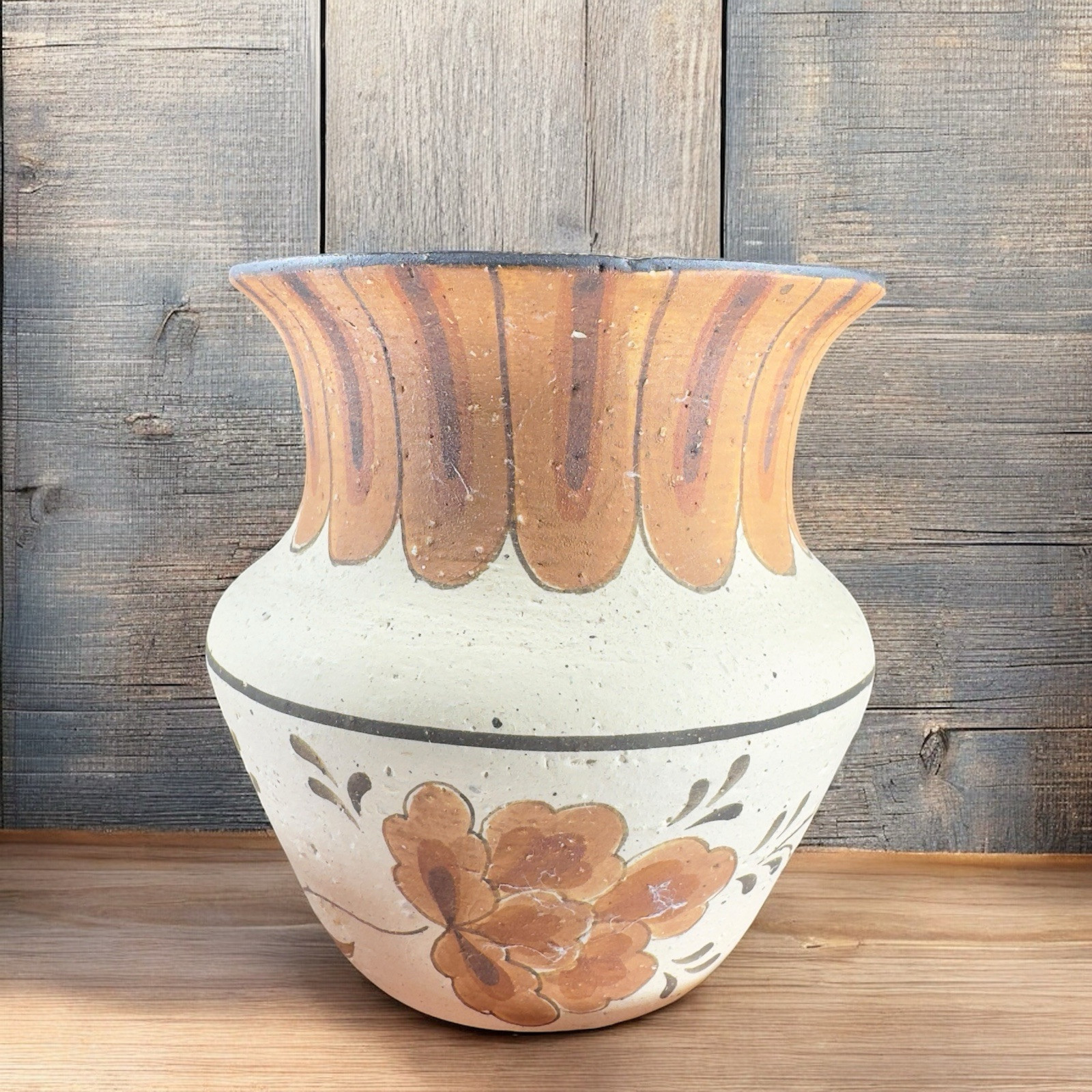 HandMade Studio Art Pottery Bud Vase Hand Painted Artist Signed Barbie Primitive HandMade Studio Art Pottery Bud Vase Hand Painted Artist Signed Barbie Primitive