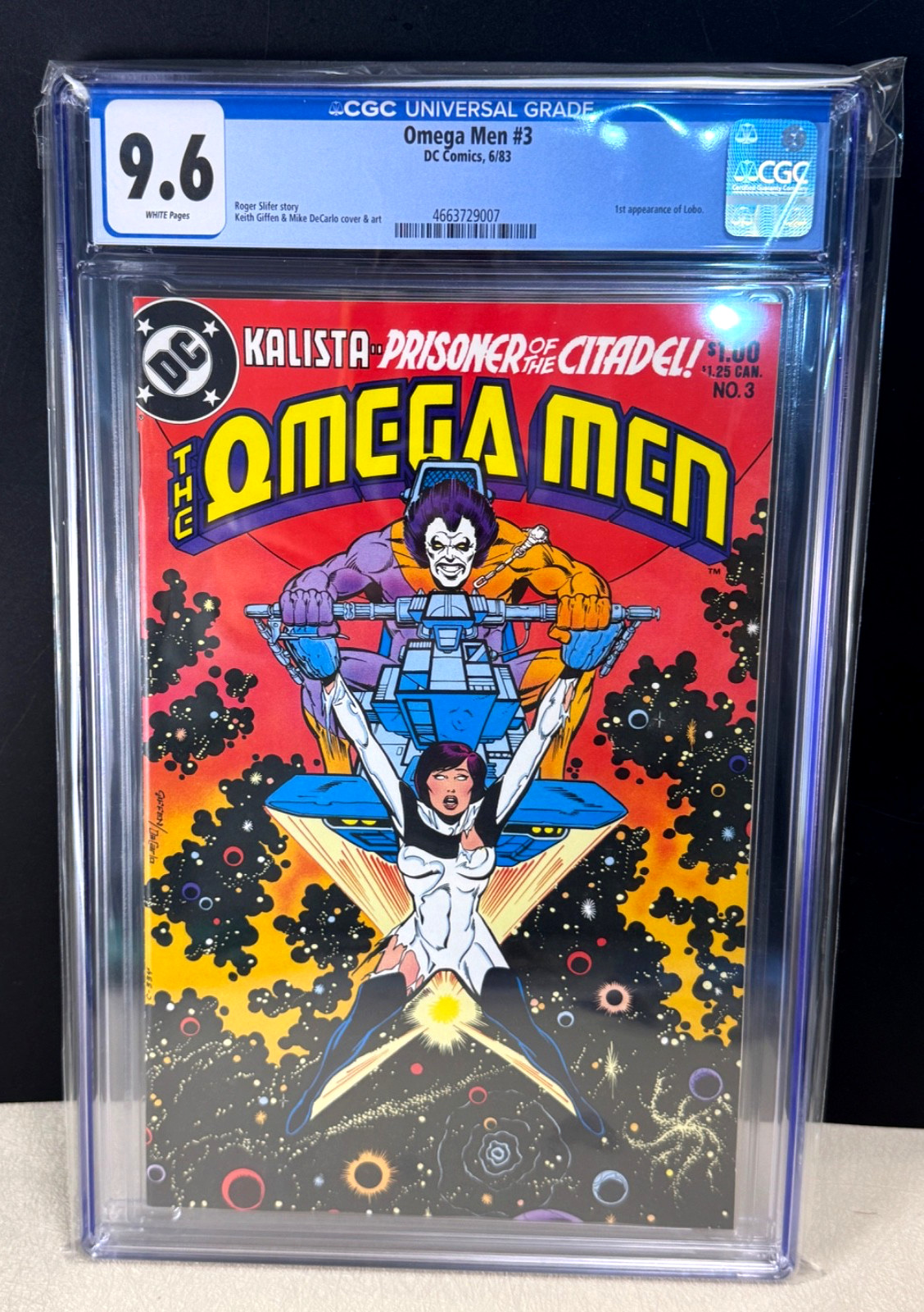DC Omega Men #3 CGC 9.6 Stunning Book 1983 1st Appearance of Lobo DC Omega Men #3 CGC 9.6 Stunning Book 1983 1st Appearance of Lobo
