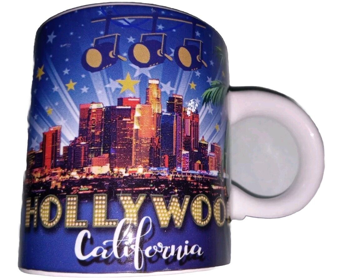 Hollywood California Mini Novelty Ceramic Cup (2 1/2 Inches)