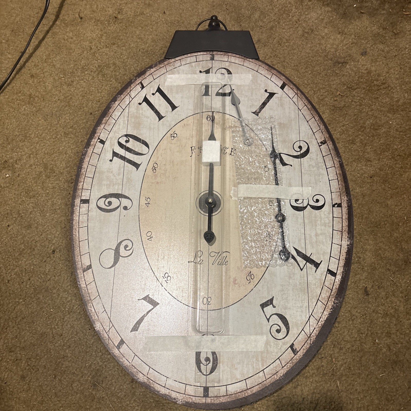 Vtg. France La Ville Clock Art Deco Pedestal Base La Salle USA C69 Vtg. France La Ville Clock Art Deco Pedestal Base La Salle USA C69