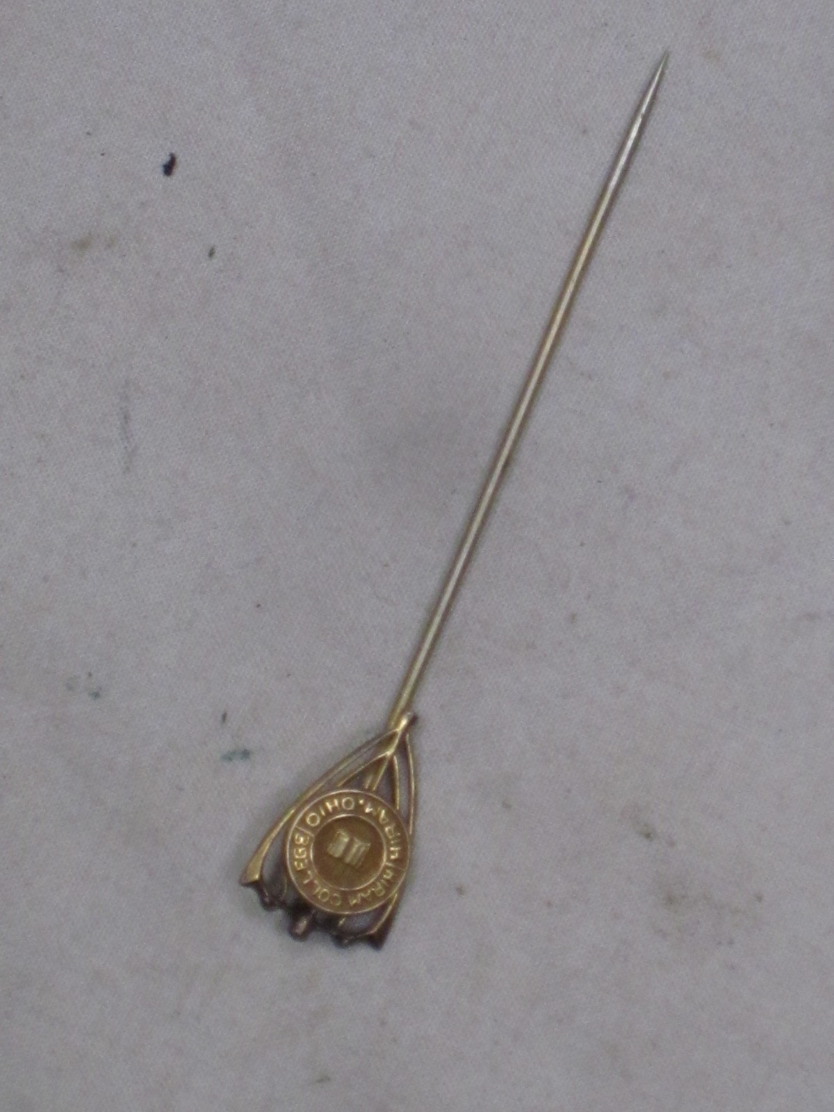 rare vintage antique HIRAM COLLEGE OHIO detailed stick pin rare vintage antique HIRAM COLLEGE OHIO detailed stick pin