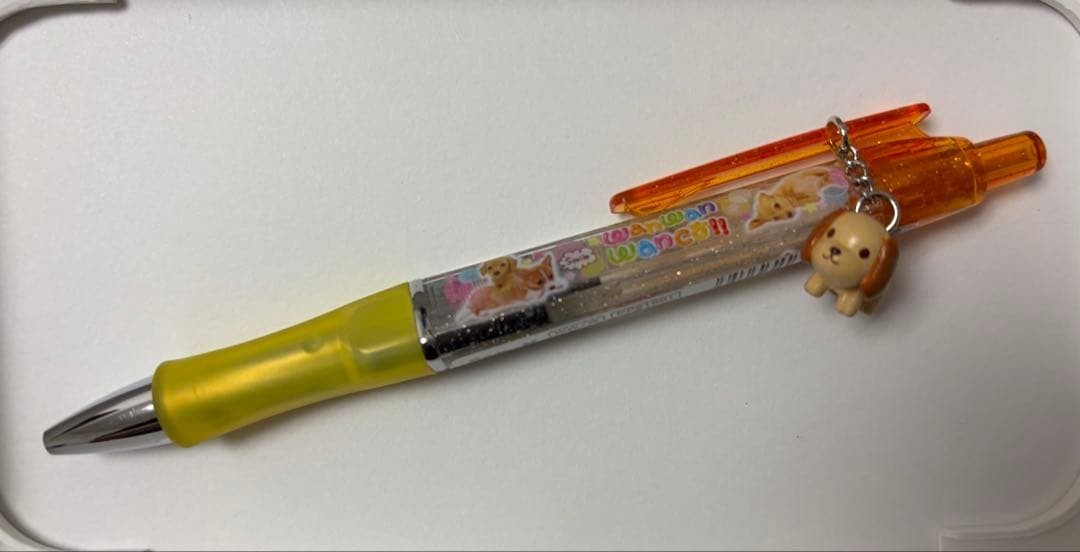 San-X wanwan wanco Ballpoint pen with dog charm San-X wanwan wanco Ballpoint pen with dog charm