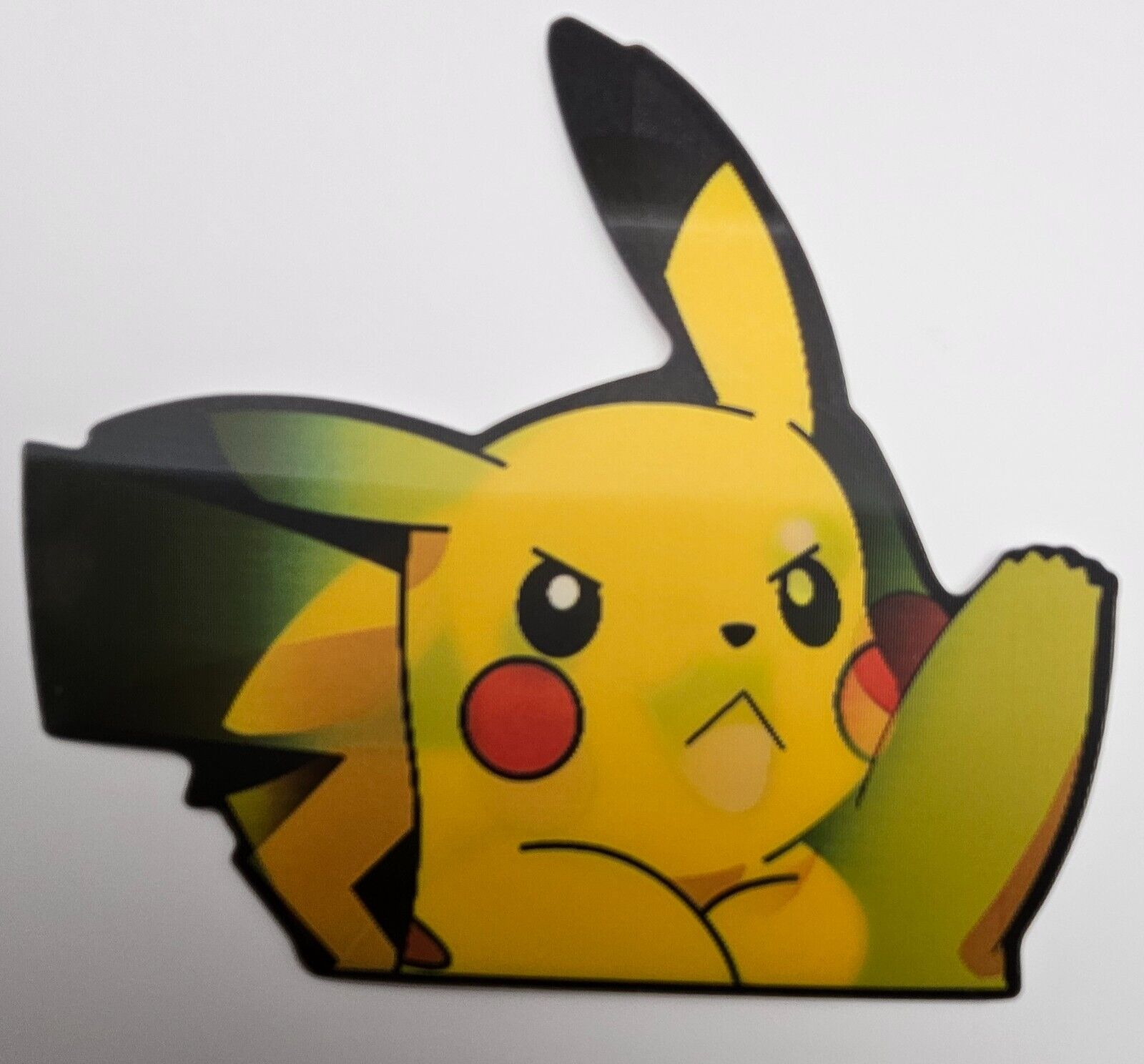 Pokemon Angry Happy Pikachu 3D Lenticular Motion Car Sticker Decal Nintendo