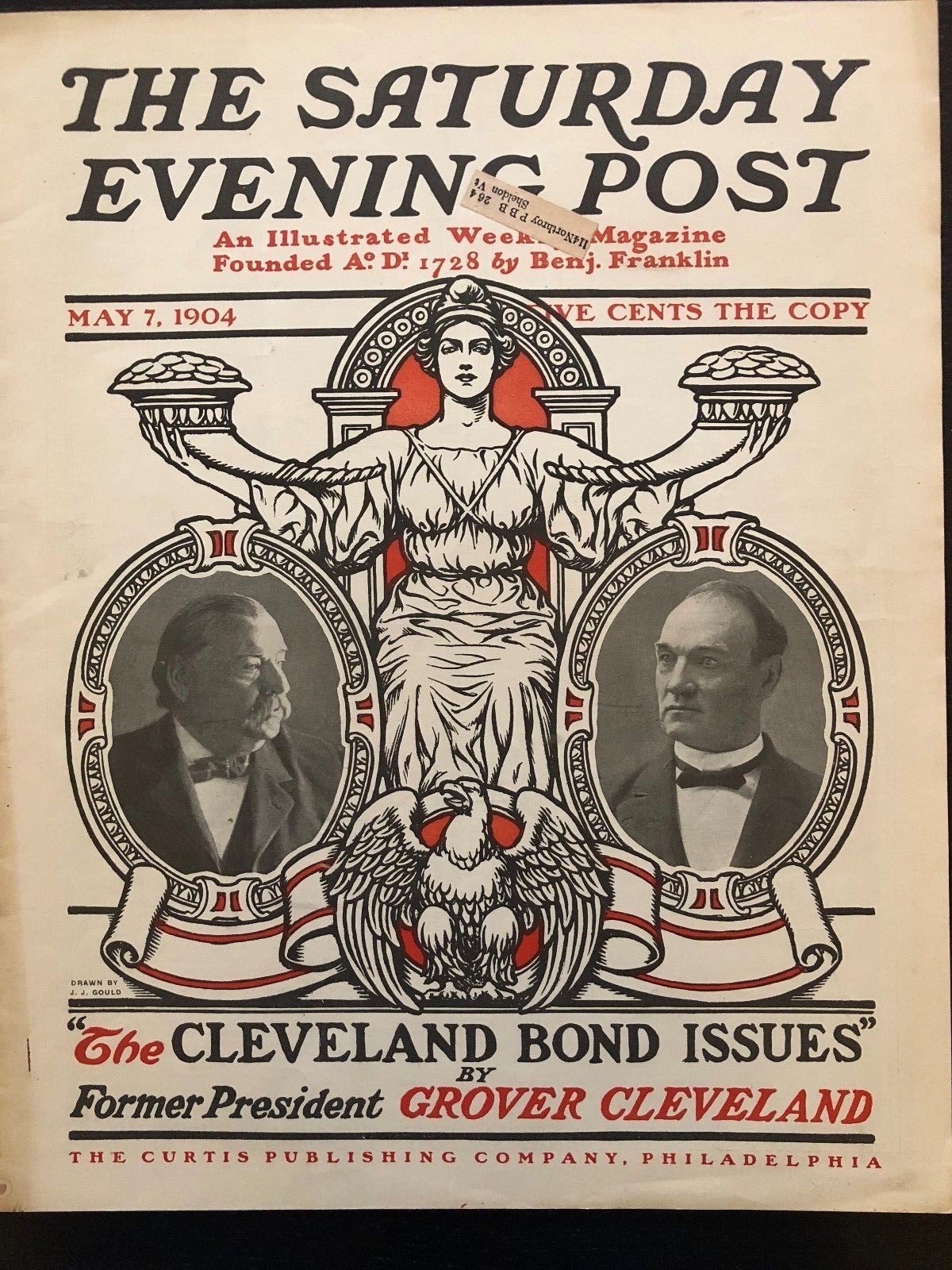 Illustrated Saturday Evening Post May 7th, 1904 J. J. Gould Victorian Cover  Art