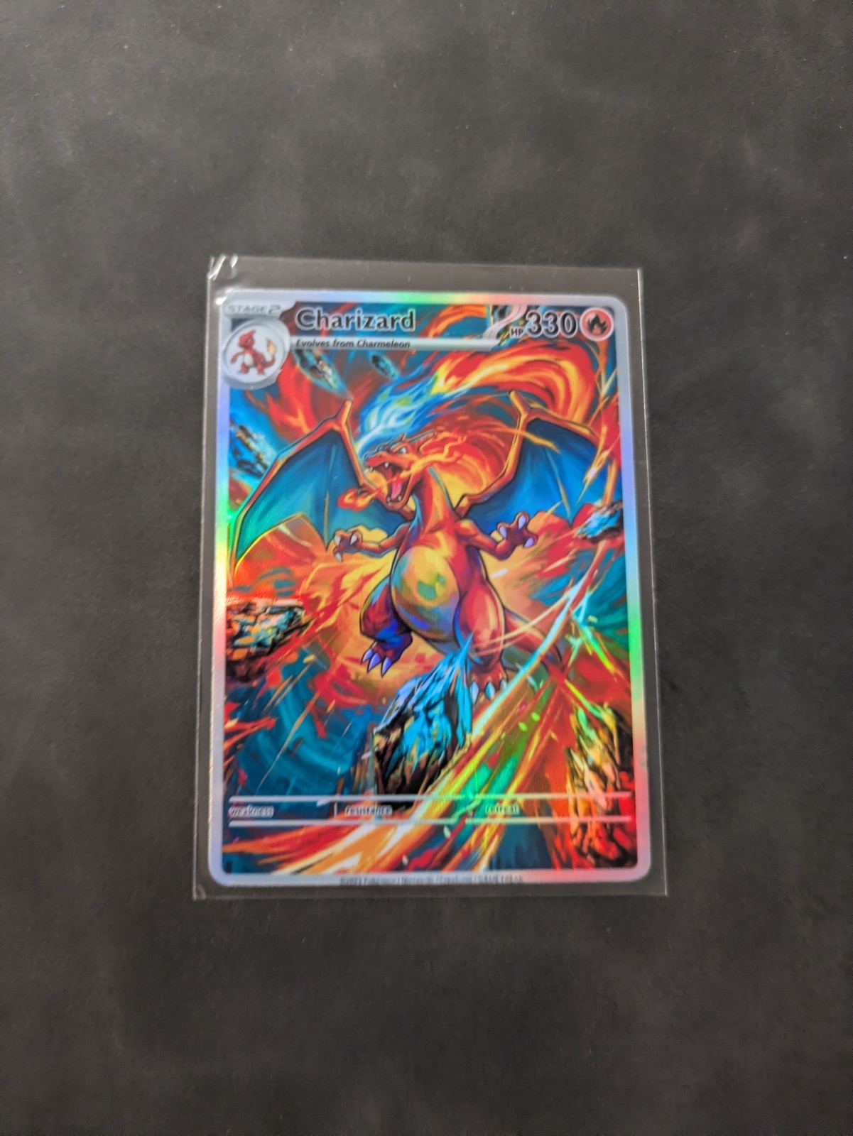 Dramatic Charizard Holographic Display Card Dramatic Charizard Holographic Display Card