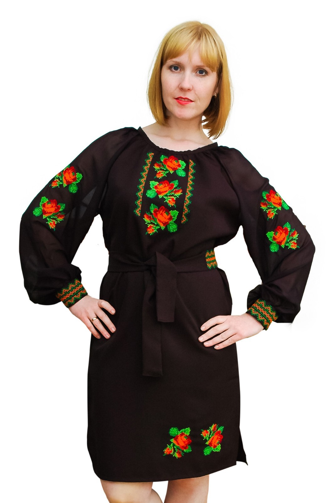 Ukrainian ethnic traditional folk embroidered dress, vyshyvanka. Sizes XS-XXXL Ukrainian ethnic traditional folk embroidered dress, vyshyvanka. Sizes XS-XXXL