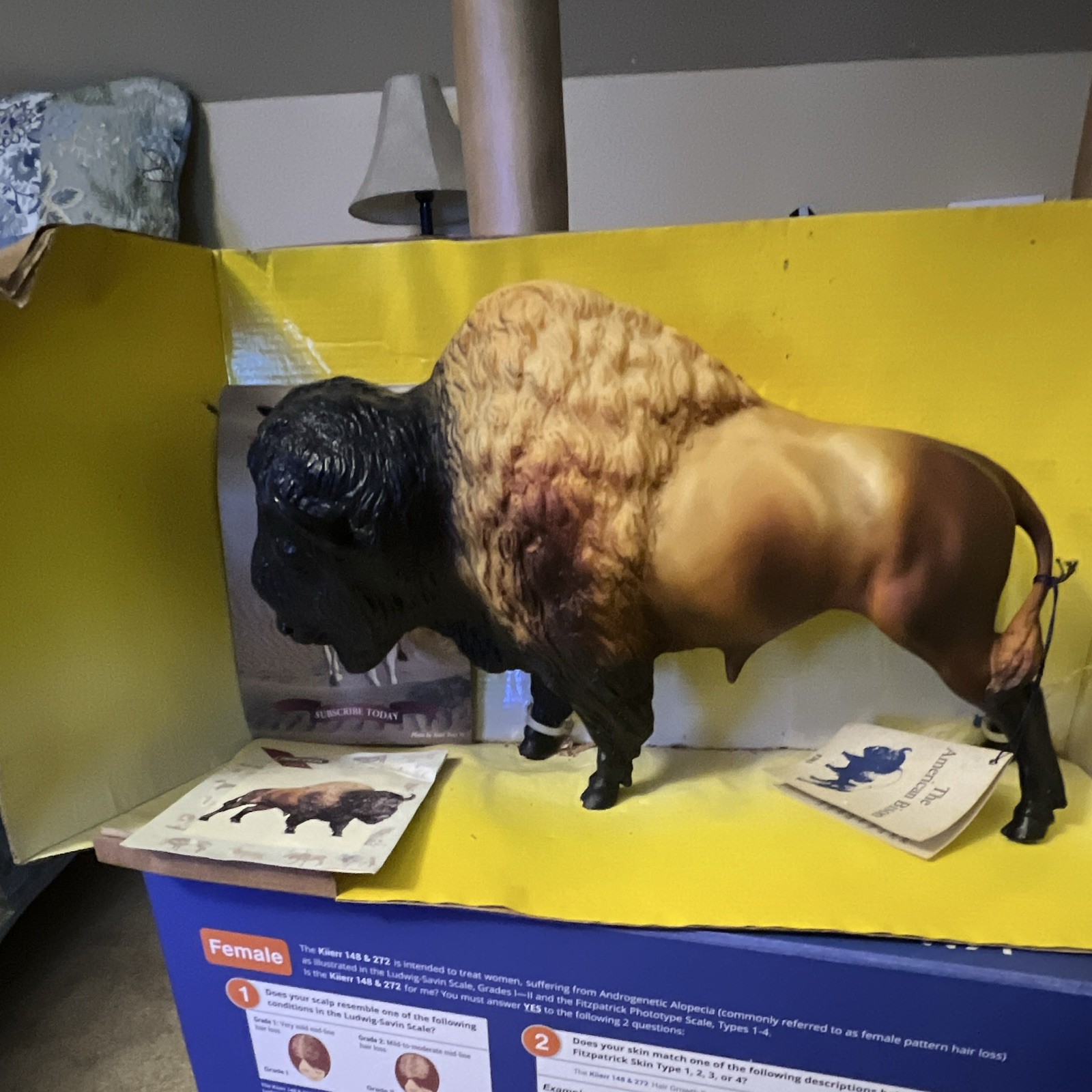 Breyer American Bison #381 Golden Sorell Buffalo 12 Inches.