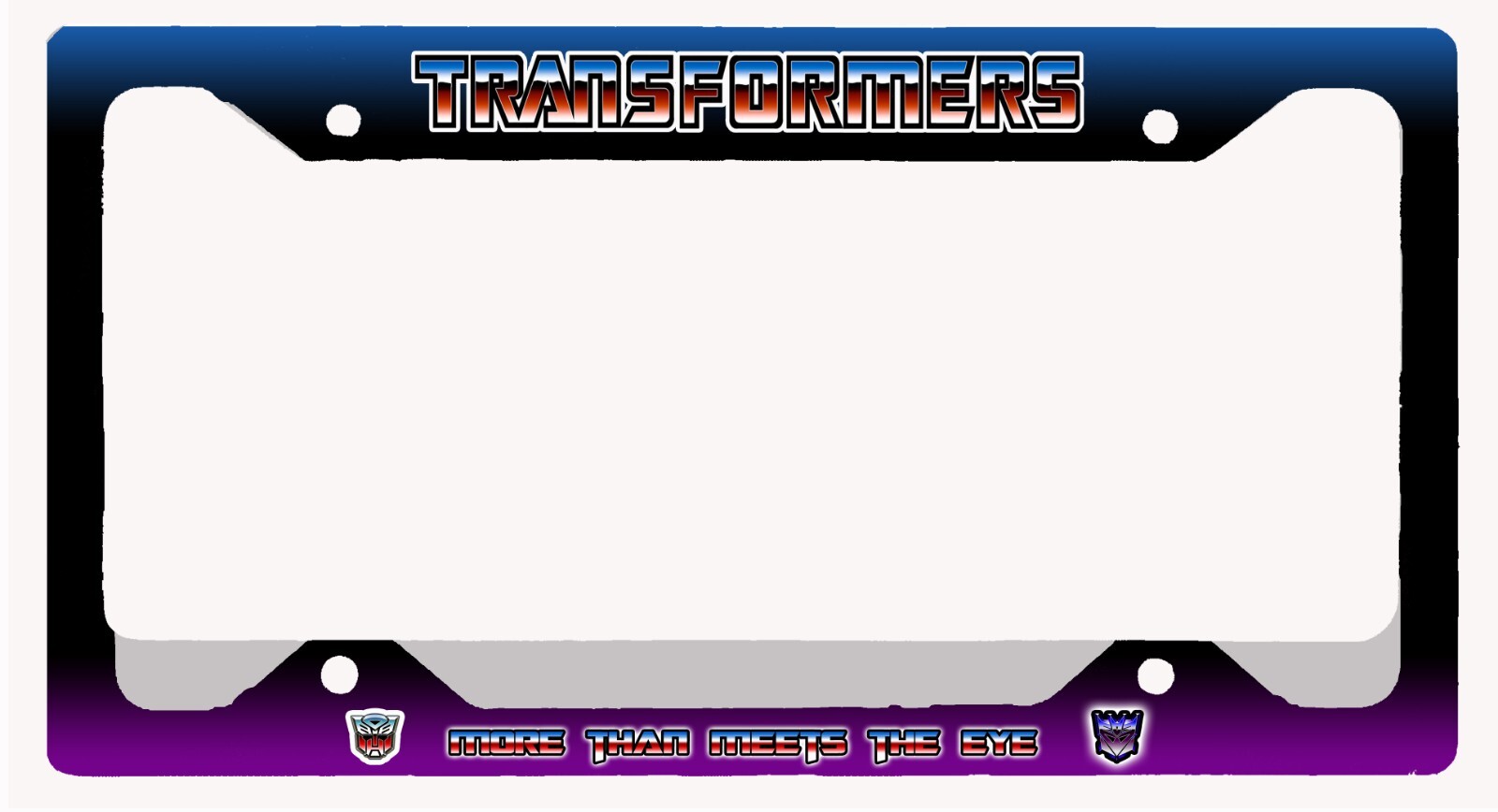 Transformers More then Meets the Eye - Autobot License Plate Frame